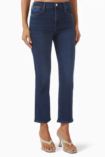 High-rise Straight-leg Jeans in Denim