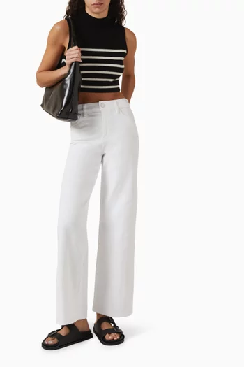 Le Slim Palazzo Jeans in Denim