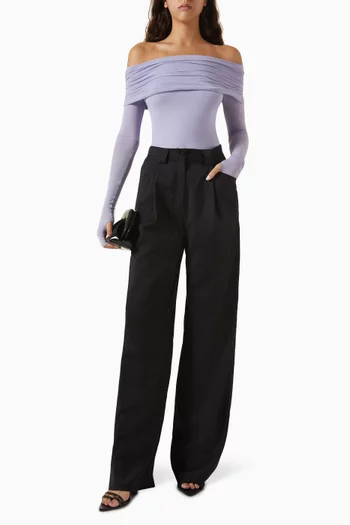 Amara Off-shoulder Blouse in Viscose Blend