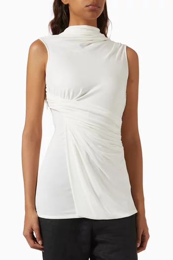 بلوزة لاون بظهر مكشوف مزيج رايون