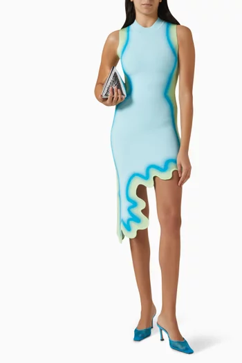 Brooklyn Wavy Asymmetric Dress