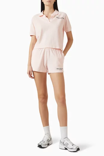 Eden Script Shorts in Cotton-terry