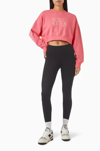Rally Crop Sweatshirt in Cotton Fleece