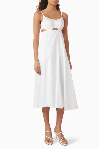 Cami Midi Dress in Cotton