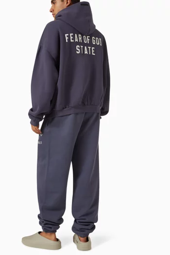 Zip Hoodie in Cotton-fleece