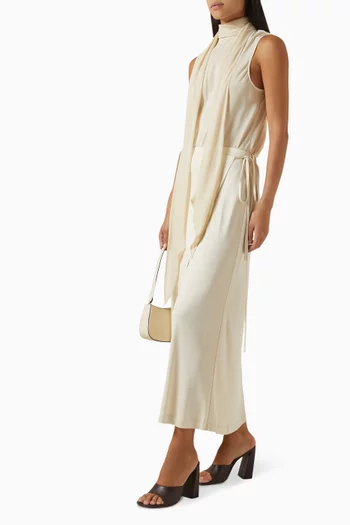 Fluid Wrap Skirt in Viscose