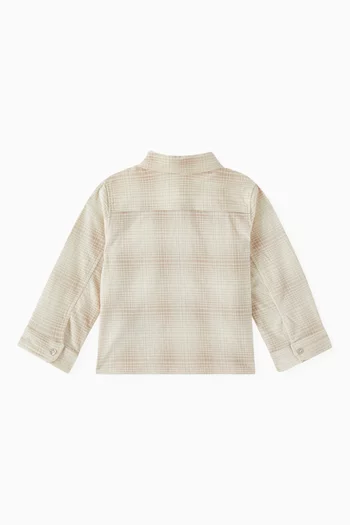 Check Print Shirt in Cotton