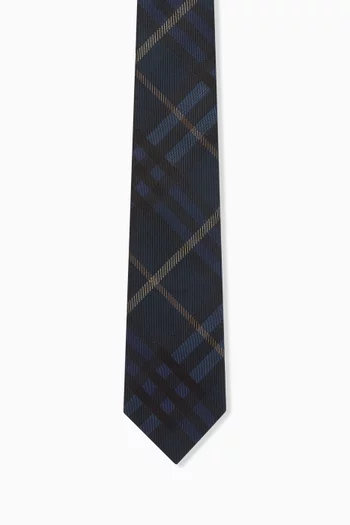 Check Tie in Silk