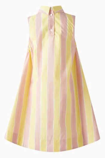 Striped A-line Dress