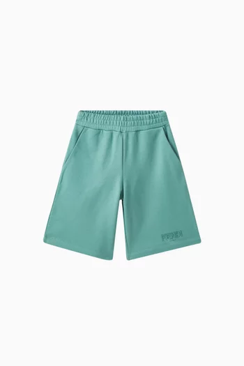 Logo-embroidered Shorts in Cotton