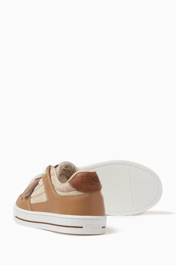 Monogram Sneakers in Leather & Jacquard