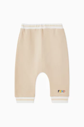 Logo-embroidered Sweatpants in Cotton-fleece