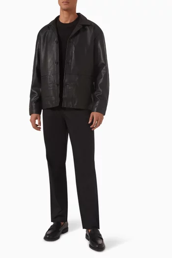 Carl Hybrid Jacket in Leather