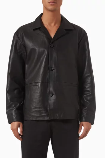 Carl Hybrid Jacket in Leather
