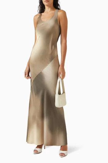 Daisy Maxi Dress in Satin