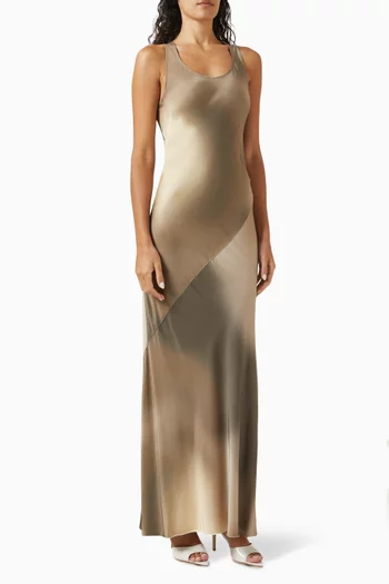 Daisy Maxi Dress in Satin