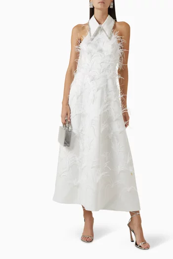 Grace Midi Dress in Satin