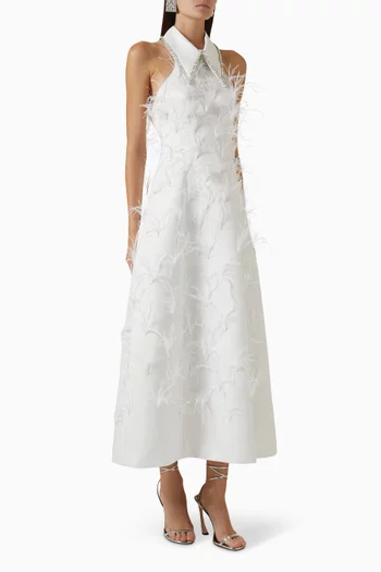 Grace Midi Dress in Satin