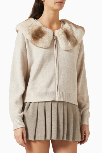 Zip-up Sweater in Knit