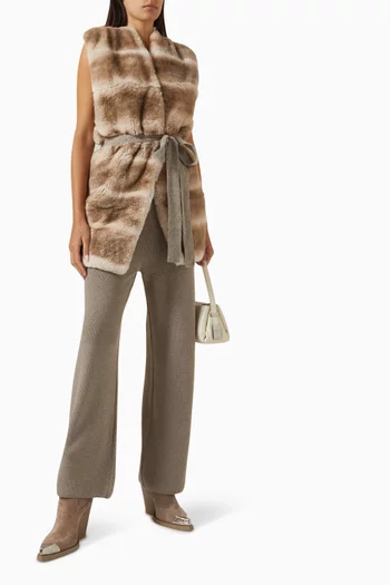 Belted Chinchilla Gilet