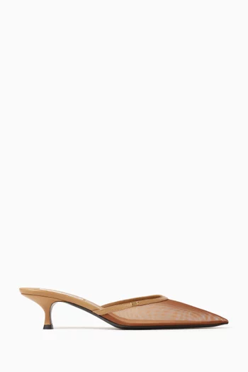 Closed Toe 50 Mules in Mesh