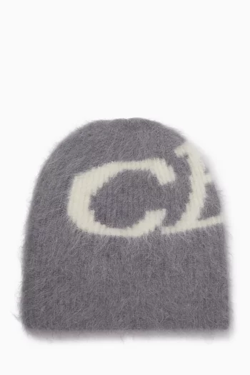 CB Logo Beanie in Alpaca Knit