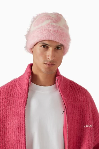 CB Logo Beanie in Alpaca Knit
