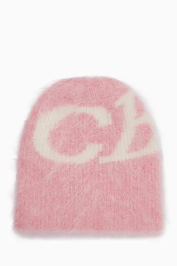 CB Logo Beanie in Alpaca Knit