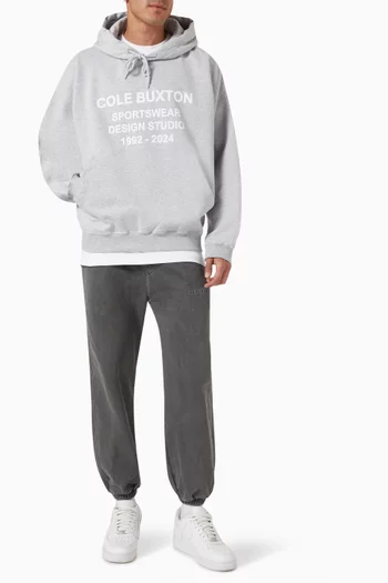 Design Studio Hoodie in Cotton-fleece