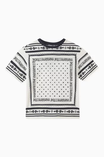 Graphic Logo T-shirt in Cotton