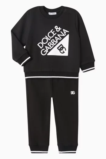 DG Striped Sweatpants in Cotton-jersey