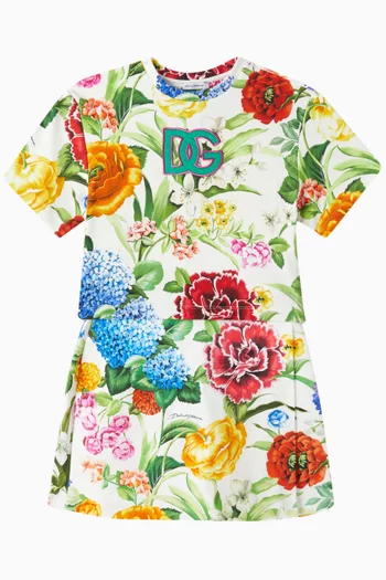 تنورة بنقشة زهور قطن