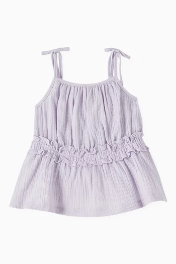 Gathered-tie Dress
