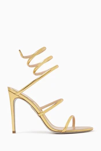 صندل كليو بكعب 105 مم جلد لامع