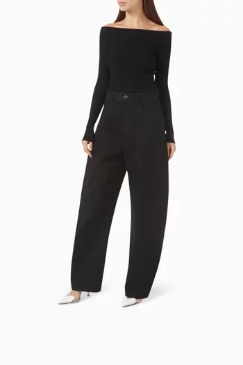 حذاء كلاسيك لو كور بسير خلفي وكعب 90 مم عجل لامع