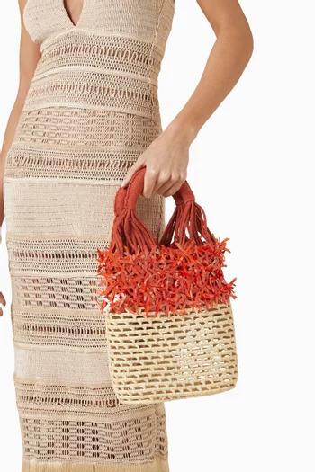 x PatBO Lis Bucket Bag in Raffia