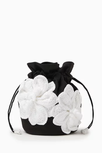 x PatBO Cara Floral Bucket Bag in Fabric