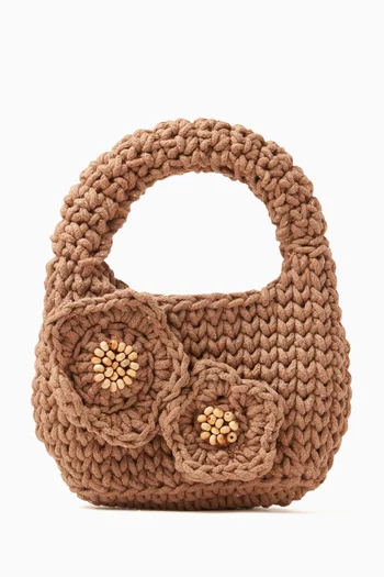 x PatBO Amanda Top-handle Bag in Crochet-knit