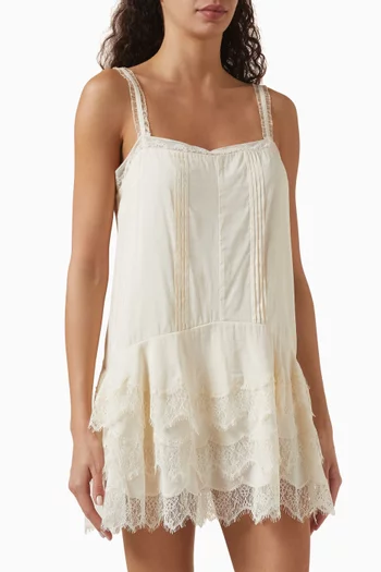 Cleodora Mini Dress in Cotton-blend