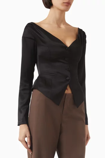 Irina Top in Satin