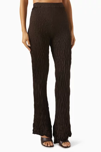 High-waisted Knit Pants