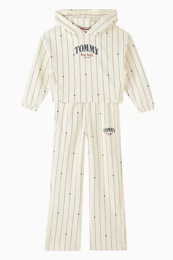 NYC Star Stripe Hoodie in Cotton