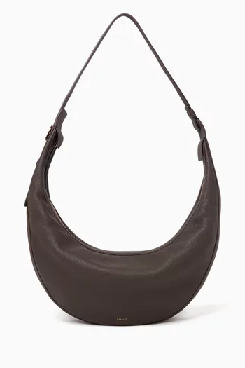 Augustina Hobo Shoulder Bag in Calf Leather