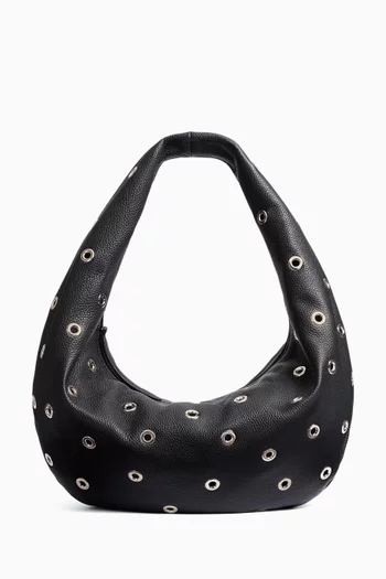 Medium Olivia Hobo Shoulder Bag in Calf Leather