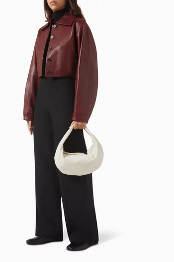 Medium Olivia Hobo Shoulder Bag in Calf Leather