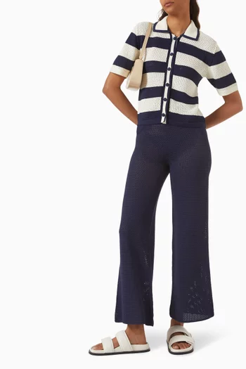 Goeland Pants in Openwork-knit