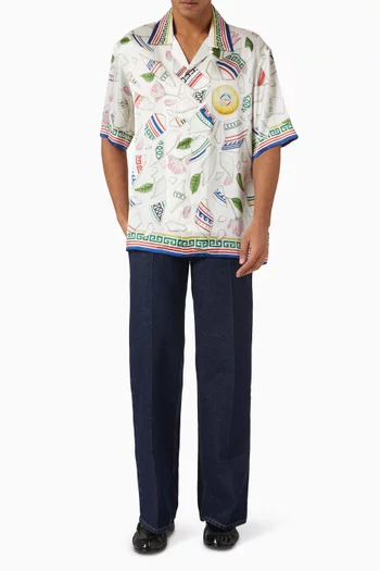 Le Vase Brise Cuban Shirt in Silk