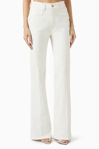 Wide Flare Jeans in Denim