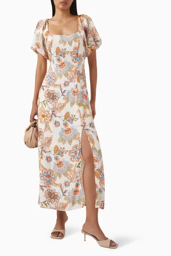 Marceline Printed Midi Dres