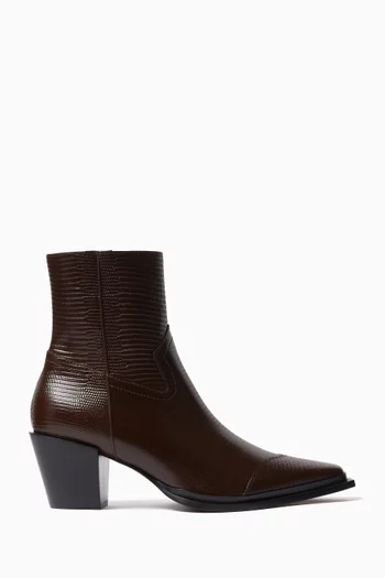 Cece 60 Ankle Boots in Leather